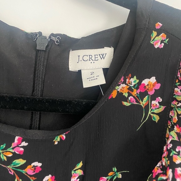 J. Crew Sleeveless Floral Ruffle Tiered Maxi Dress - Picture 4 of 5